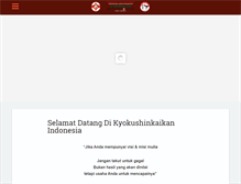 Tablet Screenshot of ikokyokushinkaikan-indonesia.com